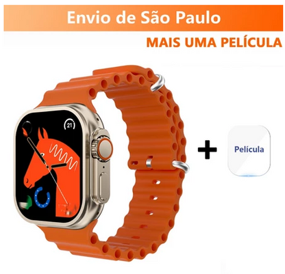 Nova Série 8 Relógio Ultra Smart Watch Esportivo Sem Fio À Prova D'água T800 acompanha uma película!!