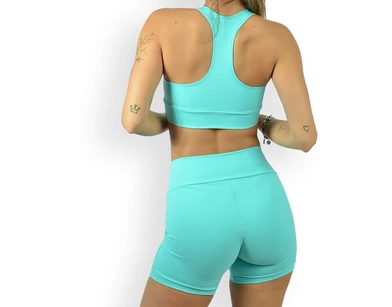 Conjunto Fitness Feminino de Poliamida Suplex Conjunto Academia Esportivo UV 50+ Toque Suave