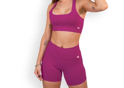 Conjunto Fitness Feminino de Poliamida Suplex Conjunto Academia Esportivo UV 50+ Toque Suave