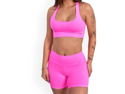 Conjunto Fitness Feminino de Poliamida Suplex Conjunto Academia Esportivo UV 50+ Toque Suave